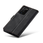AUTSPACE A01-serien RFID-blockerande retro matt läderplånboksfodral för Samsung Galaxy Note20 Ultra/Note20 Ultra 5G