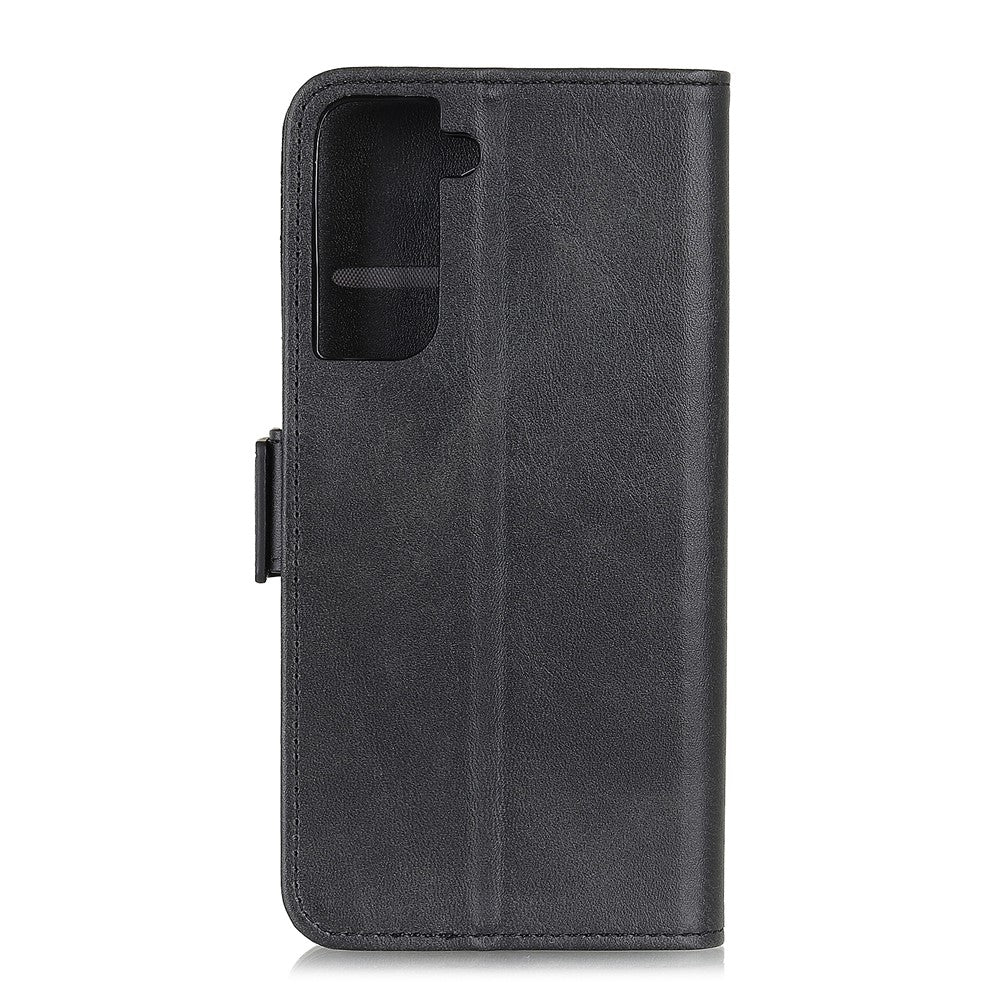 Side Absorption Protective Leather Case Shell with Wallet Stand for Samsung Galaxy S21 5G/S21 4G