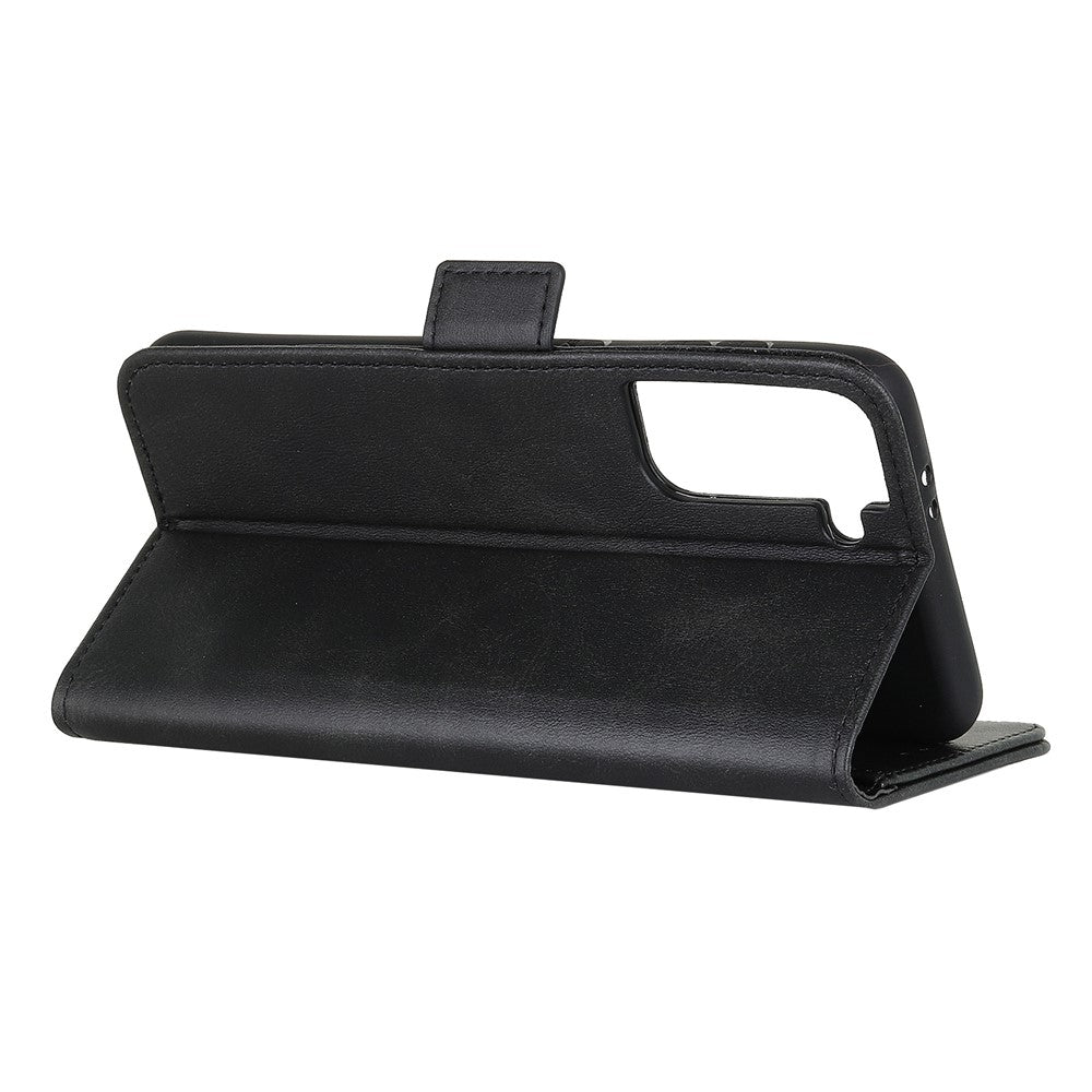 Side Absorption Protective Leather Case Shell with Wallet Stand for Samsung Galaxy S21 5G/S21 4G