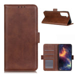 Side Absorption Protective Leather Case Shell with Wallet Stand for Samsung Galaxy S21 5G/S21 4G