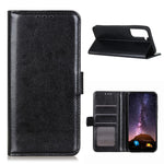 Shockproof Anti-dust Crazy Horse Leather Wallet Stand Cellphone Cover Case for Samsung Galaxy S21 5G/S21 4G