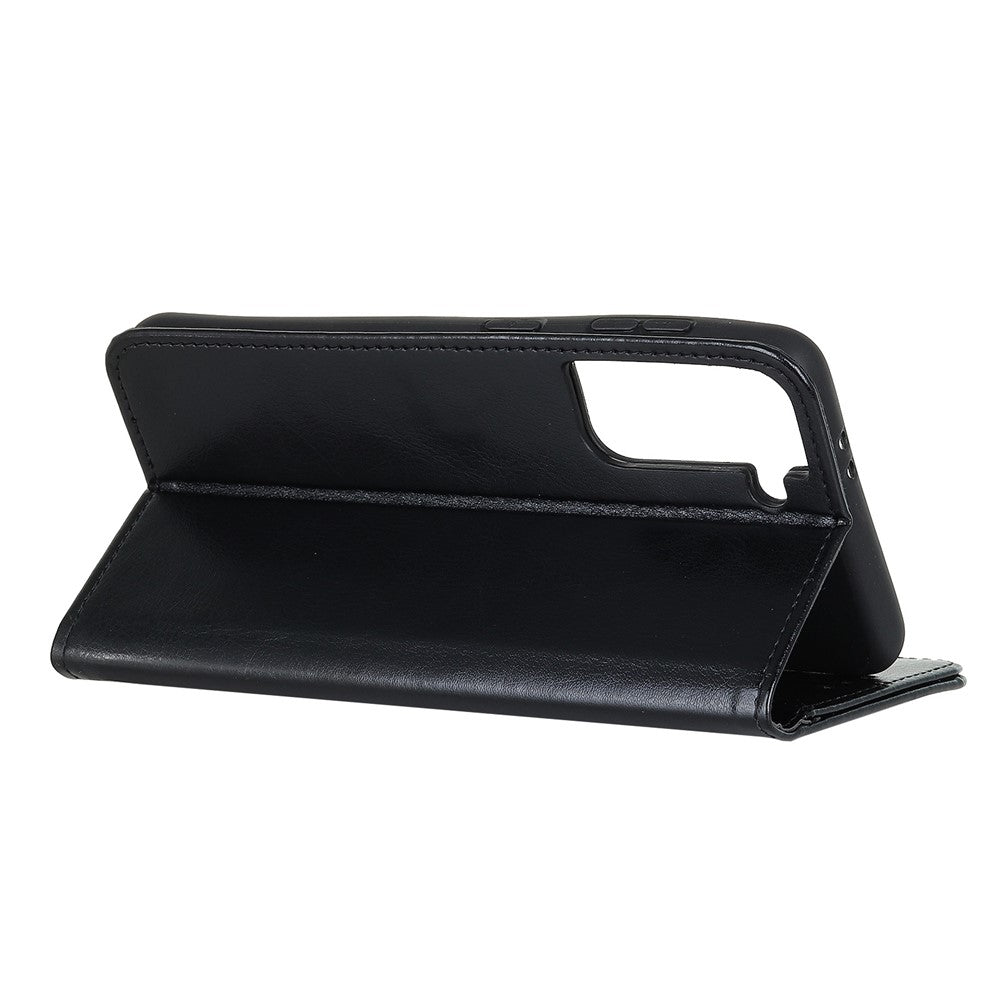 Shockproof Anti-dust Crazy Horse Leather Wallet Stand Cellphone Cover Case for Samsung Galaxy S21 5G/S21 4G