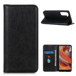 Auto-absorbed Litchi Grain Shell for Samsung Galaxy S21 5G/S21 4G Wallet Split Leather Cover