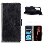Crazy Horse Texture Leather Retro Style Phone Protective Shell for Samsung Galaxy S21 5G/S21 4G