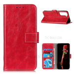 Crazy Horse Texture Leather Retro Style Phone Protective Shell for Samsung Galaxy S21 5G/S21 4G