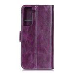 Crazy Horse Texture Leather Retro Style Phone Protective Shell for Samsung Galaxy S21 5G/S21 4G