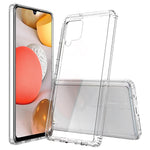 Anti-Scratch Hard Acrylic Back + Soft TPU Edge Super Slim Crystal Clear Hybrid Case for Samsung Galaxy A42 5G