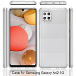 Anti-Scratch Hard Acrylic Back + Soft TPU Edge Super Slim Crystal Clear Hybrid Case for Samsung Galaxy A42 5G