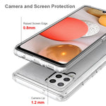 Anti-Scratch Hard Acrylic Back + Soft TPU Edge Super Slim Crystal Clear Hybrid Case for Samsung Galaxy A42 5G