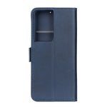 Protective Stand Magnetic Closure Leather Phone Shell for Samsung Galaxy S21 Ultra 5G