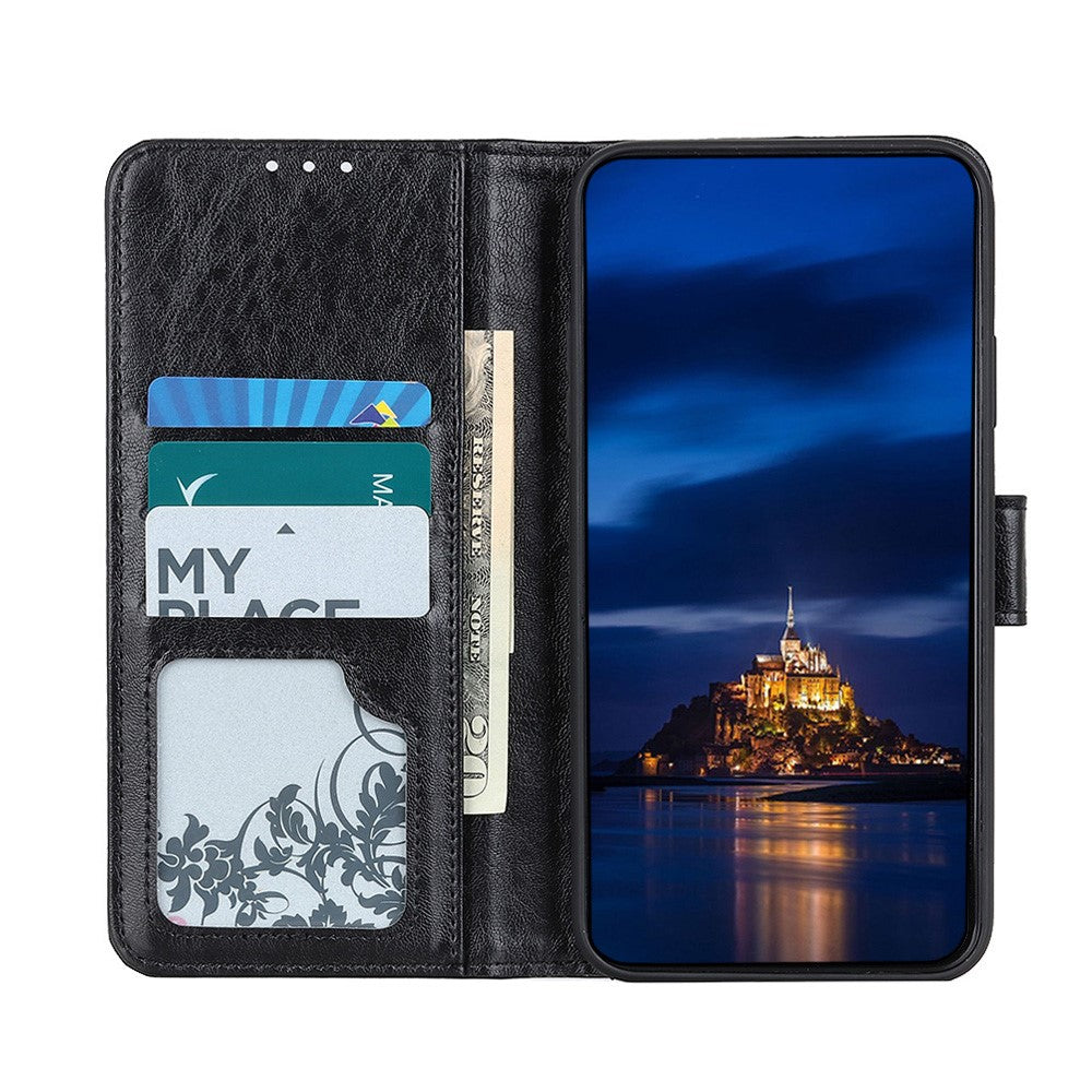Samsung Galaxy S21 Ultra 5G Magnetiskt Crazy Horse-skinn Läderplånbok mobilfodral Flipfodral