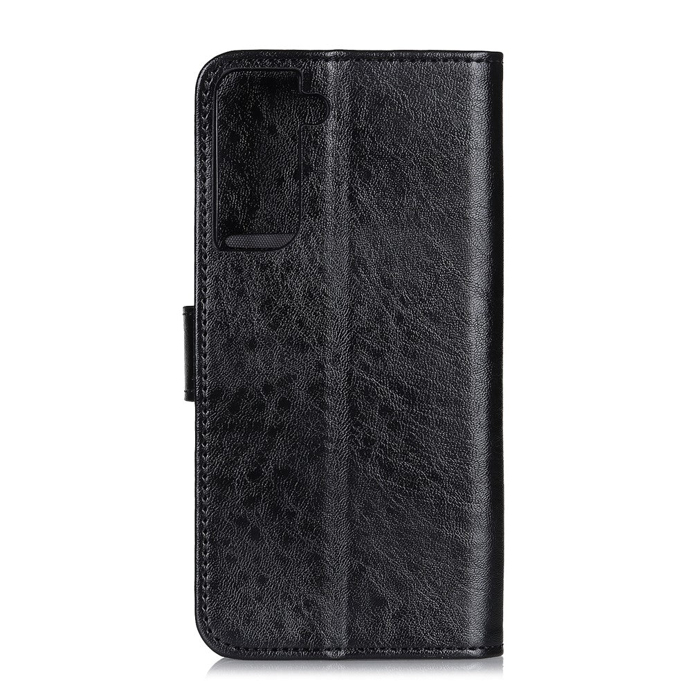 Crazy Horse Wallet Stand Leather Folio Cover for Samsung Galaxy S21 Plus