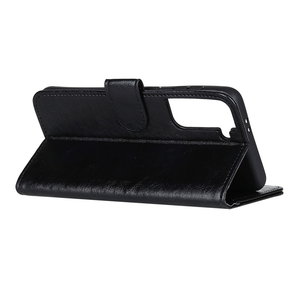 Crazy Horse Wallet Stand Leather Folio Cover for Samsung Galaxy S21 Plus