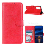 Crazy Horse Wallet Stand Leather Folio Cover for Samsung Galaxy S21 Plus