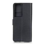 Litchi Texture Wallet Stand Läderskyddsskal till Samsung Galaxy S21 Ultra 5G