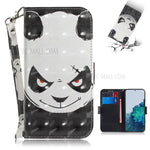 Light Spot Decor Pattern Printing Wallet Stand Leather Phone Casing with Strap for Samsung Galaxy S21 5G/S21 4G