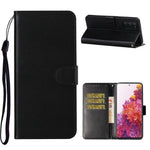 For Samsung Galaxy S20 FE 4G/5G/S20 Lite/S20 FE 2022 Solid Color Style with Card Slots Leather Shell