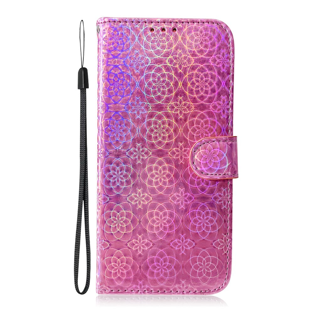 Flower Pattern Leather Stand Wallet Case for Samsung Galaxy S21 5G/S21 4G
