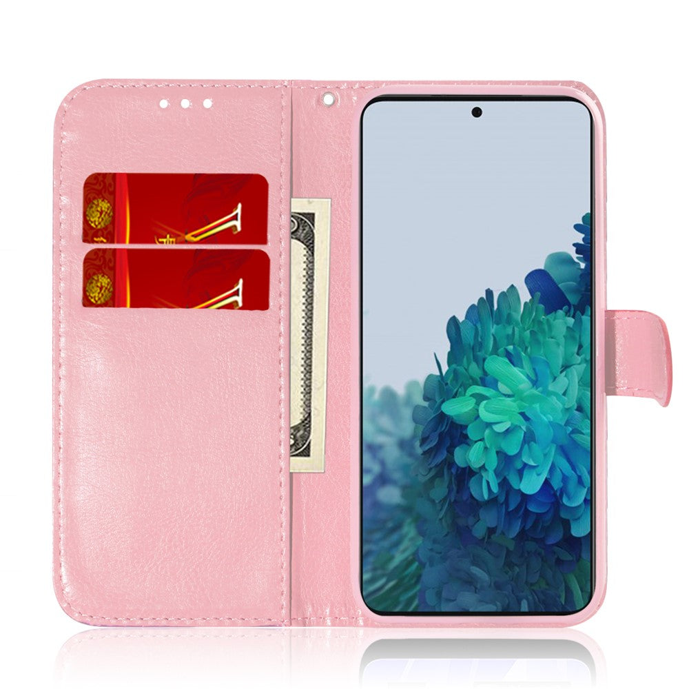 Flower Pattern Leather Stand Wallet Case for Samsung Galaxy S21 5G/S21 4G