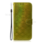Flower Pattern Leather Stand Wallet Case for Samsung Galaxy S21 5G/S21 4G