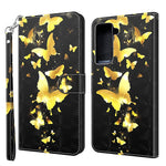 Light Spot Decor Pattern Printing Wallet Stand Leather Phone Casing with Strap for Samsung Galaxy S21+ 5G