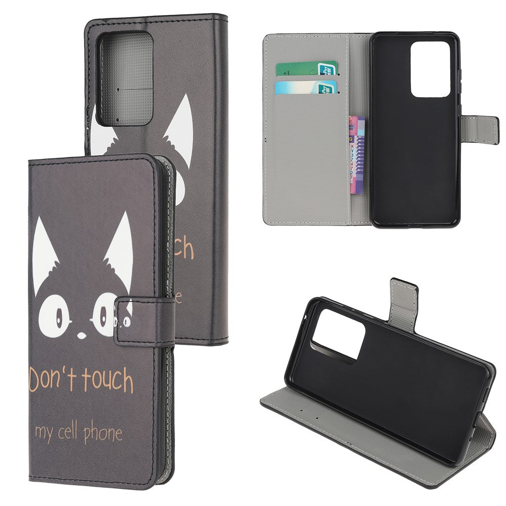 Wallet Stand Leather Pattern Printing Protective Case for Samsung Galaxy S30 Ultra/S21 Ultra