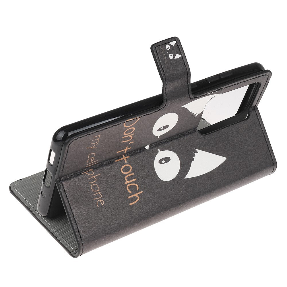 Wallet Stand Leather Pattern Printing Protective Case for Samsung Galaxy S30 Ultra/S21 Ultra