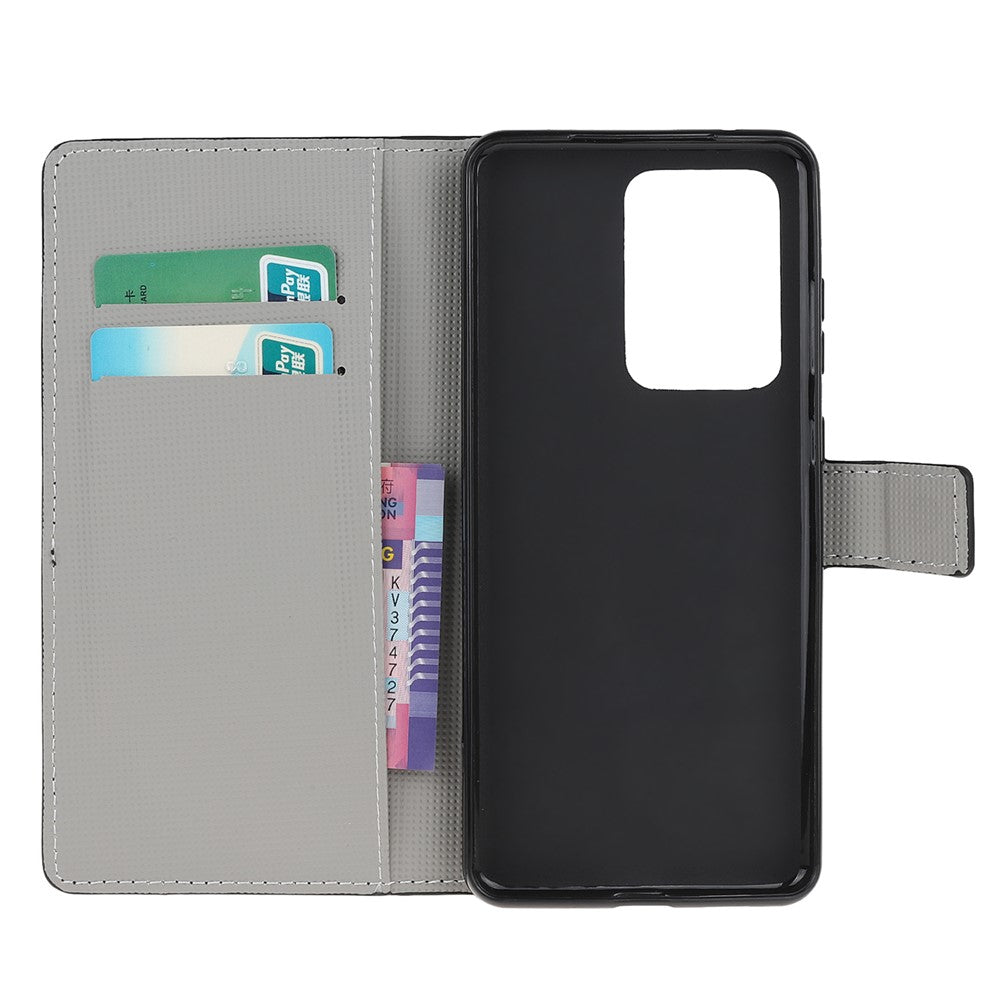 Wallet Stand Leather Pattern Printing Protective Case for Samsung Galaxy S30 Ultra/S21 Ultra