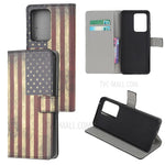 Wallet Stand Leather Pattern Printing Protective Case for Samsung Galaxy S30 Ultra/S21 Ultra