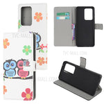 Wallet Stand Leather Pattern Printing Protective Case for Samsung Galaxy S30 Ultra/S21 Ultra