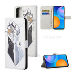 Pattern Printing for Samsung Galaxy S21 5G/S21 4G Cross Texture Leather Wallet Case