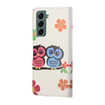 Wallet Stand Leather Pattern Printing Protective Case for Samsung Galaxy S21 5G/S21 4G Cell Phone Accessory