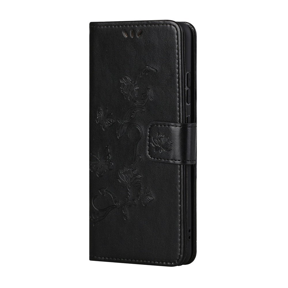 Imprint Butterfly Flowers Leather Shell for Samsung Galaxy S21 5G/S21 4G Wallet Phone Case