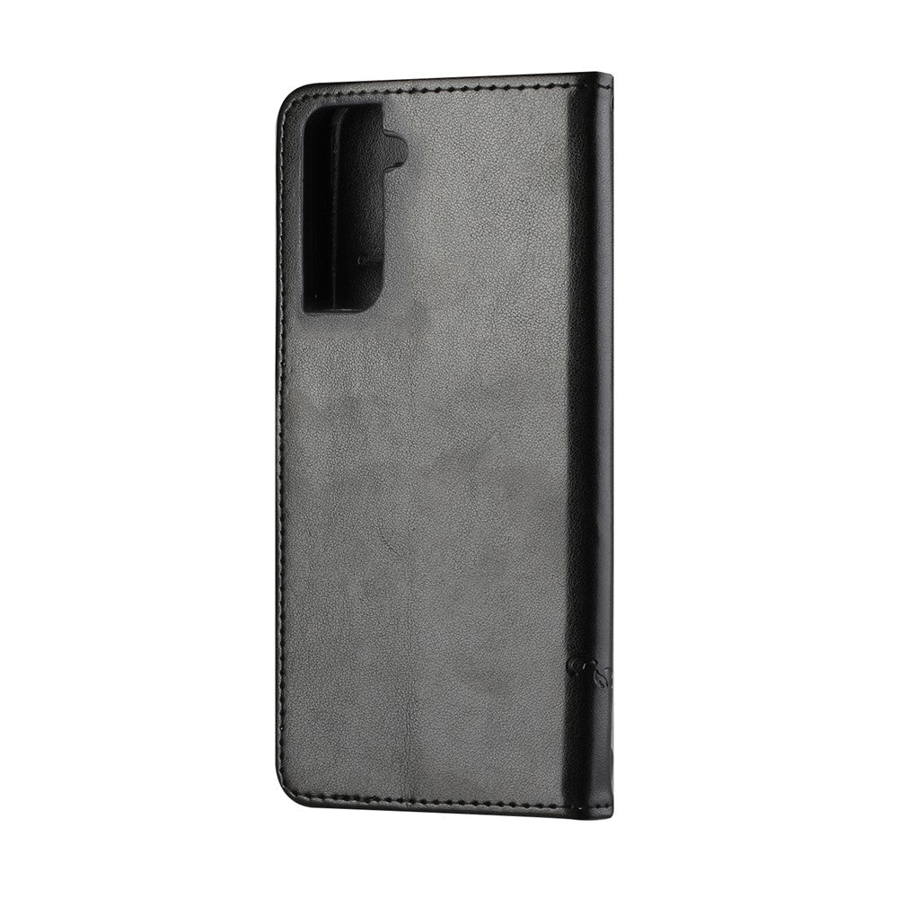 Imprint Butterfly Flowers Leather Shell for Samsung Galaxy S21 5G/S21 4G Wallet Phone Case