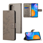 Imprint Butterfly Flowers Leather Shell for Samsung Galaxy S21 5G/S21 4G Wallet Phone Case