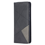 Auto-Absorbed Geometric Pattern Leather Case with Card Slots for Samsung Galaxy S21 4G / 5G