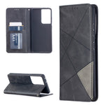 Geometric Pattern Stand Leather Case with Card Slots for Samsung Galaxy S21 Ultra 5G