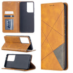 Geometric Pattern Stand Leather Case with Card Slots for Samsung Galaxy S21 Ultra 5G