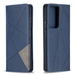 Geometric Pattern Stand Leather Case with Card Slots for Samsung Galaxy S21 Ultra 5G