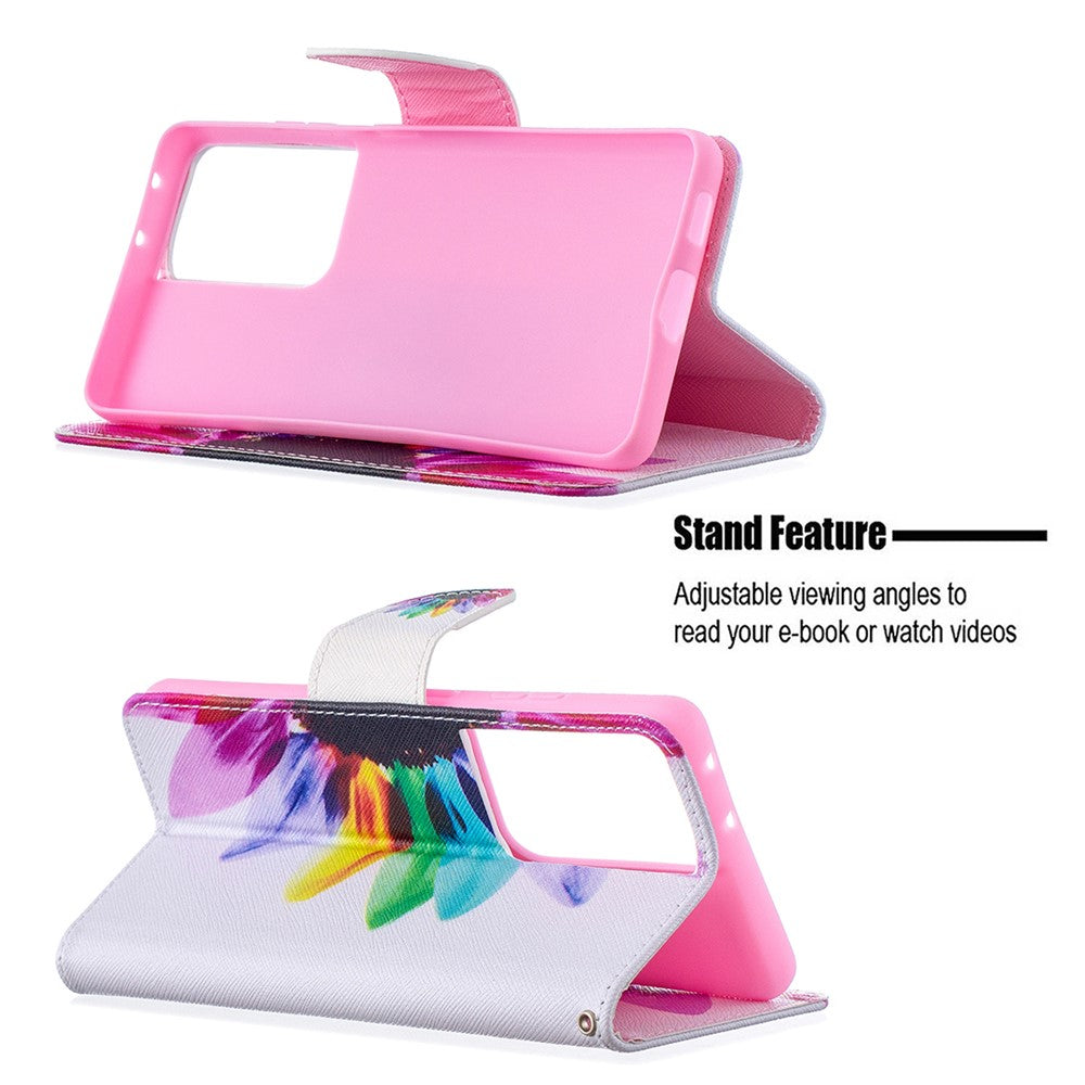 Hot Style Pattern Printing Stand Case Cover for Samsung Galaxy S21 Ultra 5G