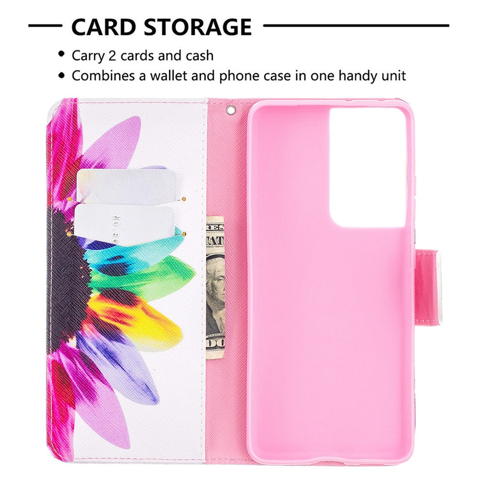 Hot Style Pattern Printing Stand Case Cover for Samsung Galaxy S21 Ultra 5G