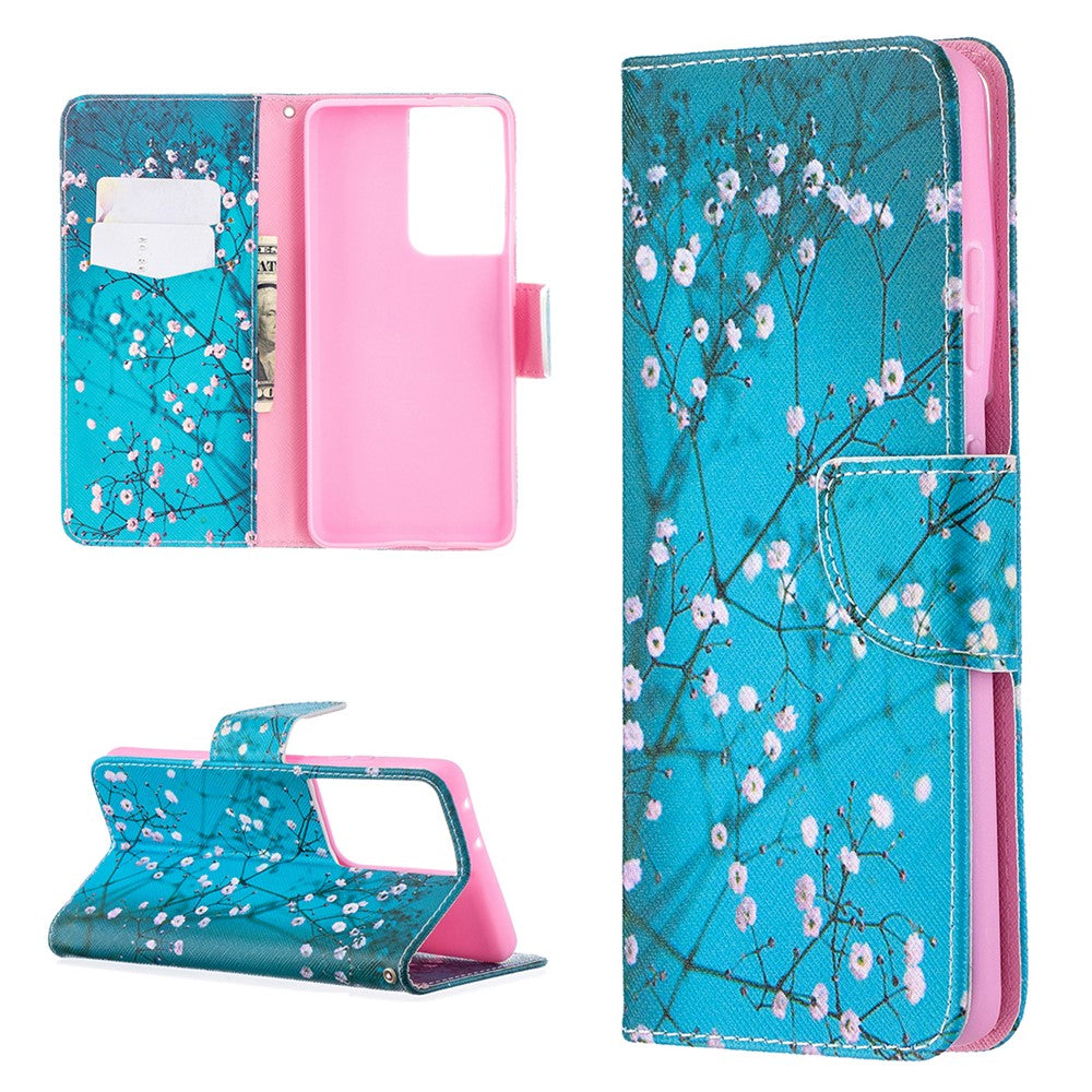 Hot Style Pattern Printing Stand Case Cover for Samsung Galaxy S21 Ultra 5G