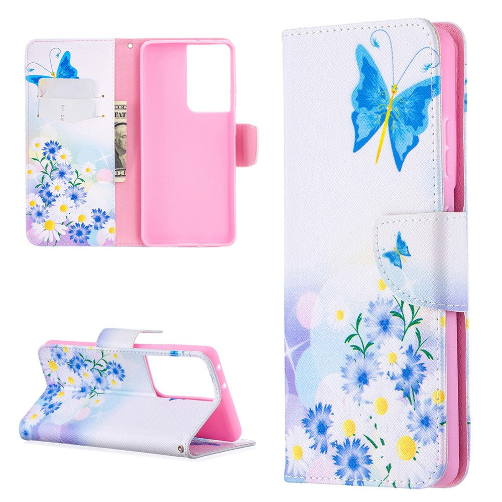 Hot Style Pattern Printing Stand Case Cover for Samsung Galaxy S21 Ultra 5G