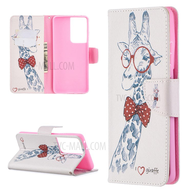 Hot Style Pattern Printing Stand Case Cover for Samsung Galaxy S21 Ultra 5G