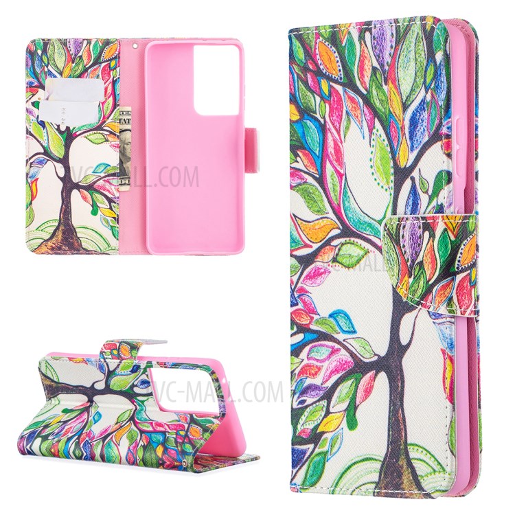 Hot Style Pattern Printing Stand Case Cover for Samsung Galaxy S21 Ultra 5G