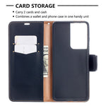 Litchi Skin Plånboksfodral i Läder till Samsung Galaxy S21 Ultra 5G