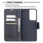 Solid Color PU Leather Phone Case for Samsung Galaxy S21 Ultra 5G