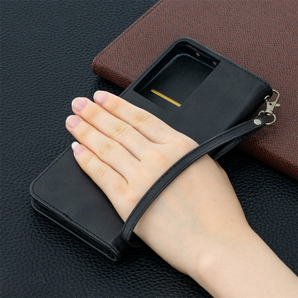Solid Color PU Leather Phone Case for Samsung Galaxy S21 Ultra 5G