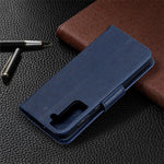 Imprint Butterflies Pattern Wallet Stand Leather Phone Cover for Samsung Galaxy S21+ 5G