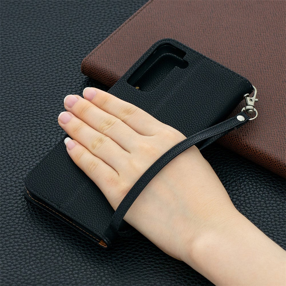 Litchi Texture with Wallet Leather Stand Case for Samsung Galaxy S21+ 5G